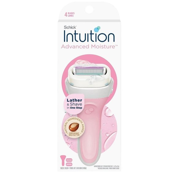 Schick Intuition 4 Blade Advanced Moisturizing Women’s Razor with Shea Butter - Picture 1 of 10